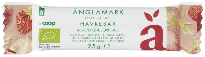 Änglamark Bar 12-36md Jordbær 25g