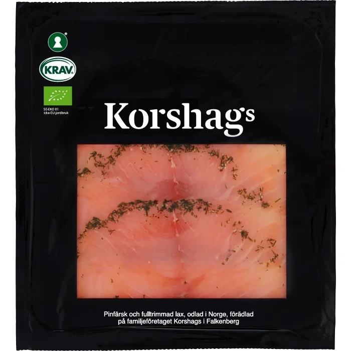 Laxfilé gravad Ekologisk 100g Korshags