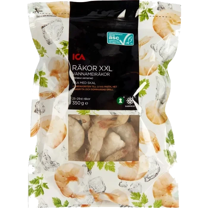 Vannameiräkor råa 350g ICA