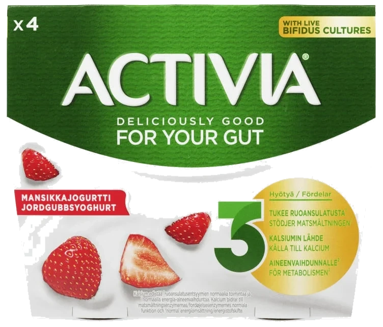 Yoghurt Jordgubb 4-pack