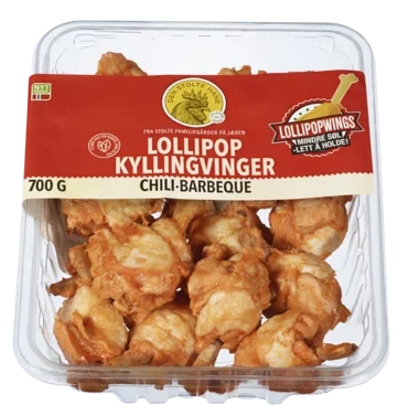 Kyllingvinger Lollipop Chili Bbq 700g Dsh