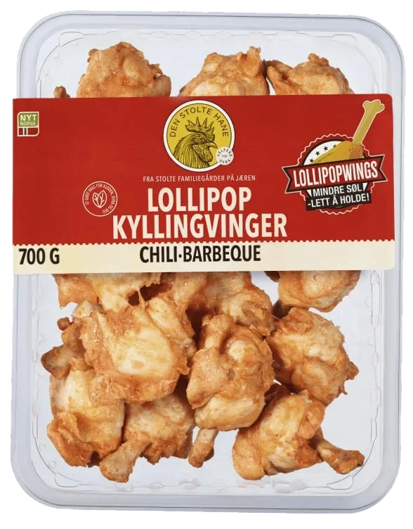 Kyllingvinger Lollipop Chili Bbq 700g Dsh