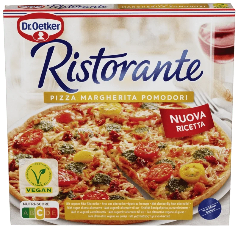 Pizza Ristorante Margherita Pomodori Vegan