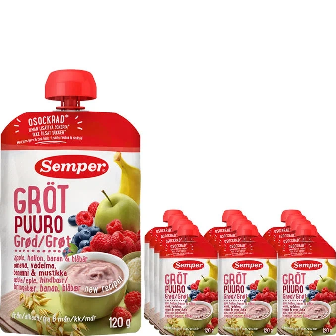 Klämmis Fruktgröt 12-pack