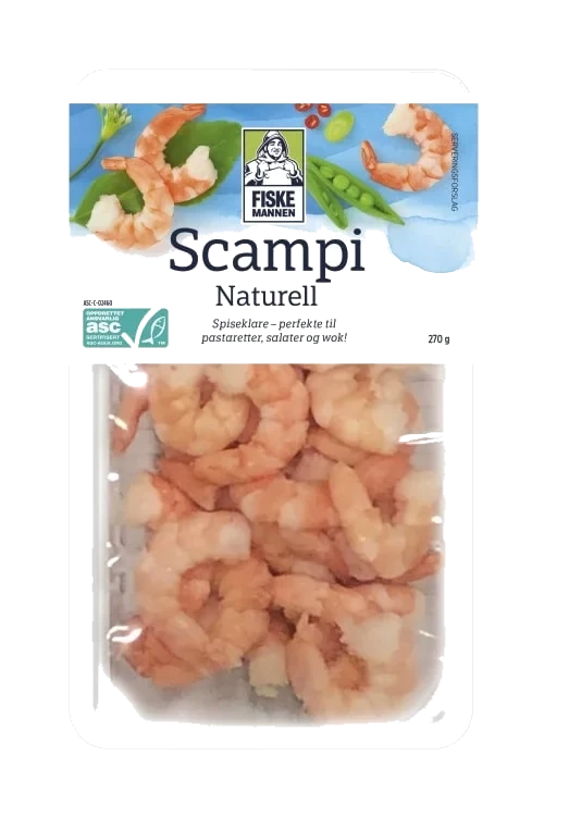 Scampi Asc 270g Fiskemannen