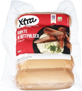X-tra Kjøttpølse u.Skinn 800g