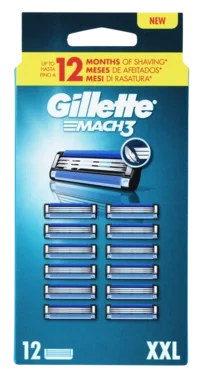 Barberblad Mach3 Lp 12stk Gillette