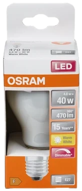 Led cl A 40 Matt E27 Dim