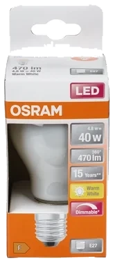 Led cl A 40 Matt E27 Dim