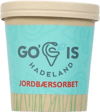 Jordbær Sorbet Ca 500 ml Go'is Hadeland