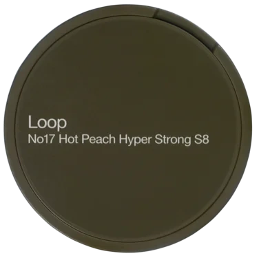 Loop No17 Hot Peach Hyper Strong S8 All White 24 Portions 15g