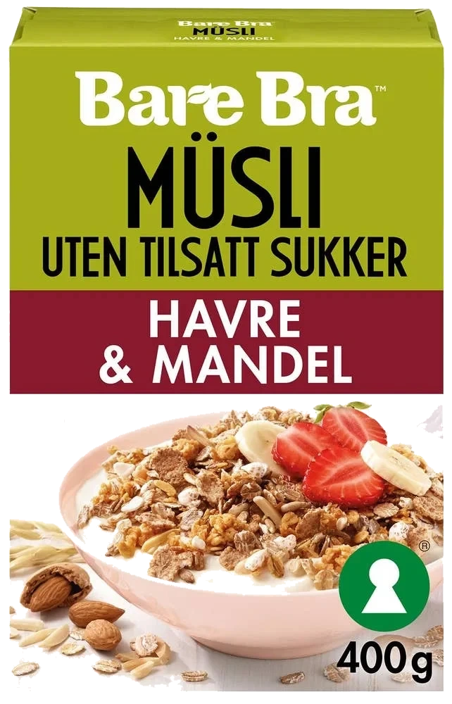 Bare Bra Müsli Havre og Mandel