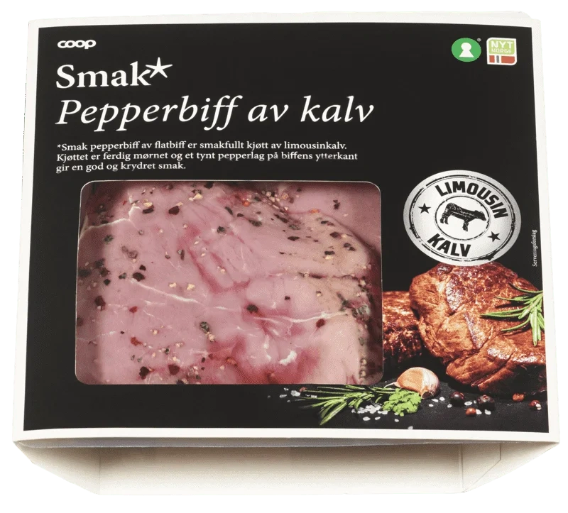 Coop Smak Pepperbiff av Kalv ca 340g