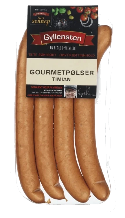 Gourmetpølse Timian 360g Gyllensten