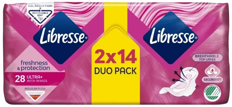 Libresse Bind Normal Wing Duo 28 stk