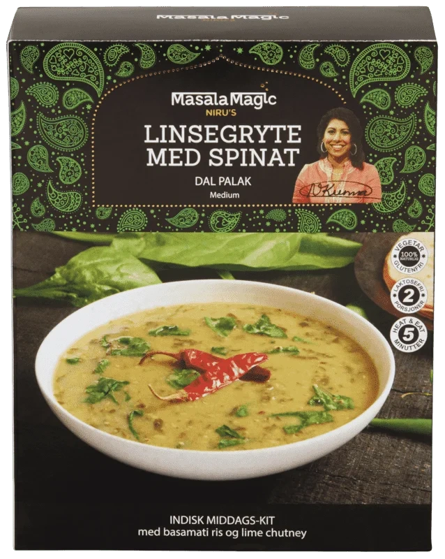 Linsegryte med Spinat 685g