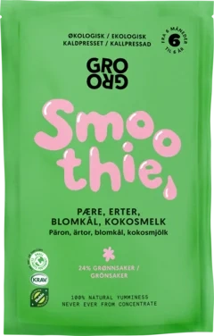 Smoothie med Pære og Erter 100g Grogro