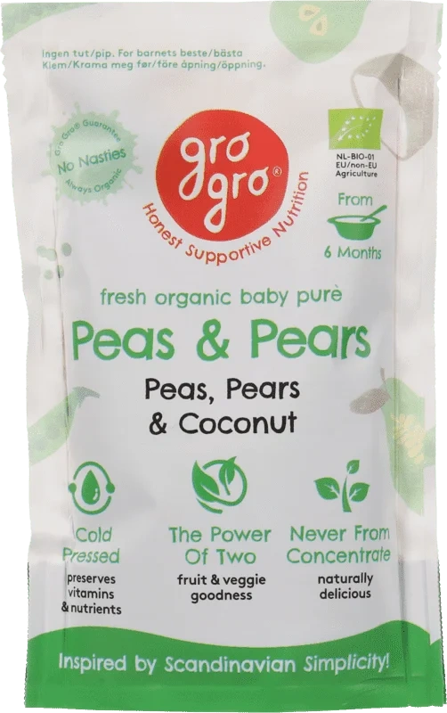 Grogro Peas & Pears 100g