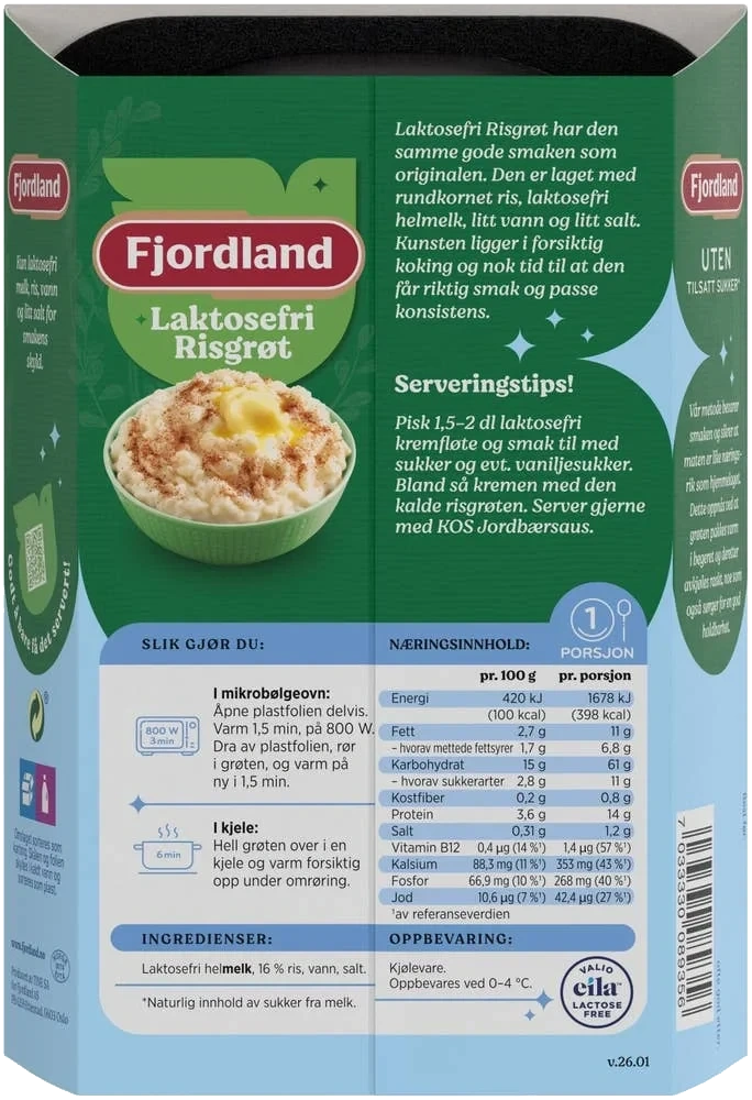 Laktosefri risgrøt