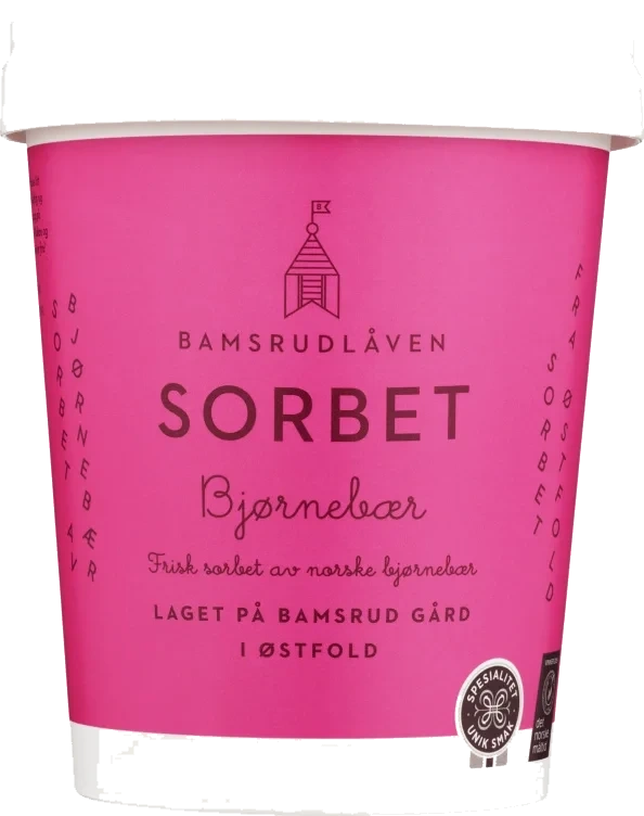 Bamsrudlåven Gårdsis Bjørnebærsorbet 500ml