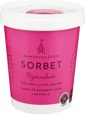 Bjørnebærsorbet 0,5l Bamsrudlåven