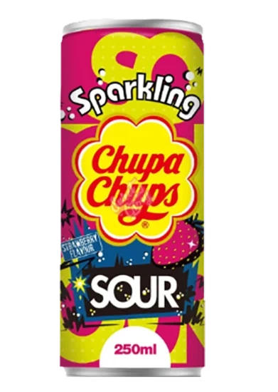 Chupa Chups Sour Strawberry 250ml