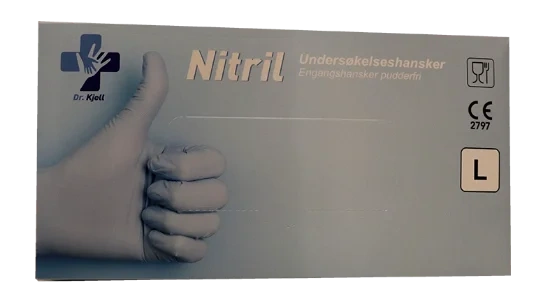 Nitrilhansker Str L 100stk