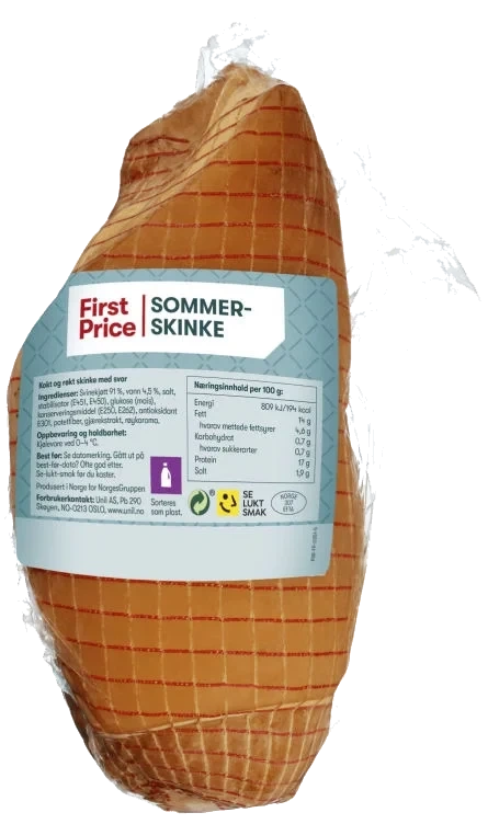 Sommerskinke Røkt/Kokt Ca1kg First Price