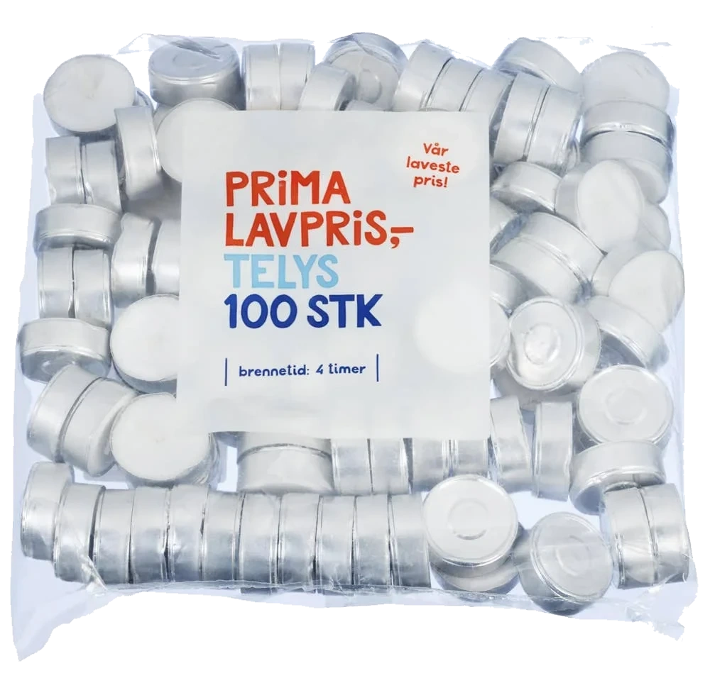 Prima Telys 4 timer, 100 stk