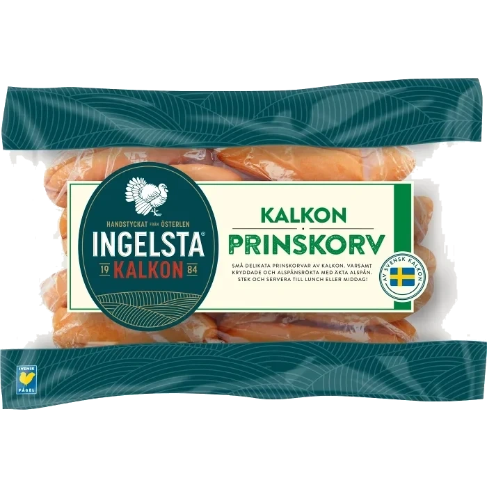 Prinskorv Kalkon 320g Ingelsta kalkon