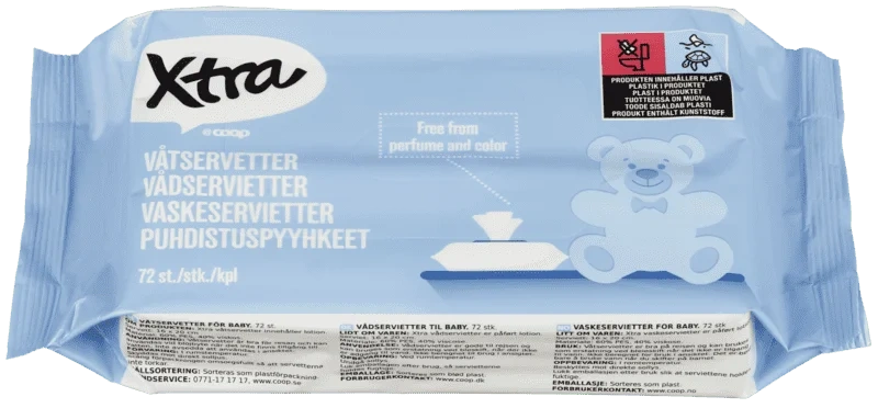 X-tra Vaskeserviett Refill 72stk