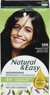 Natural & Easy 590 Ebenholt Svart Hårfarge