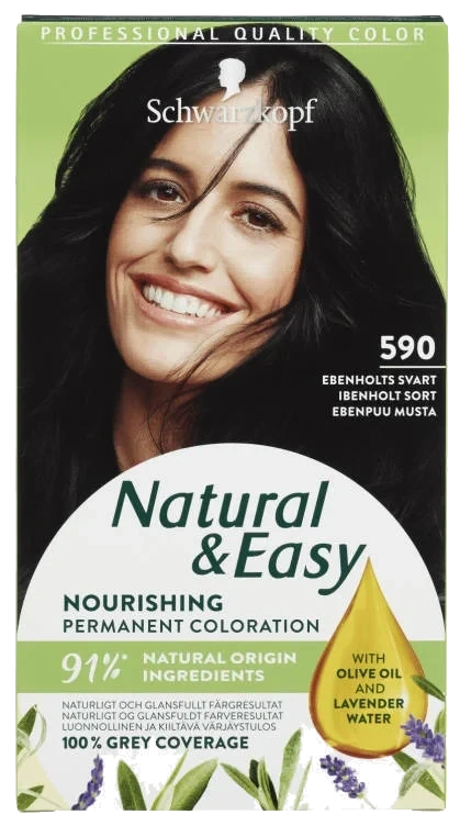 Natural & Easy 590 Ebenholt Svart Hårfarge