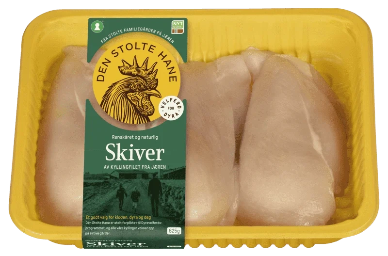 Den Stolte Hane Kyllingfilet Skivet 625g