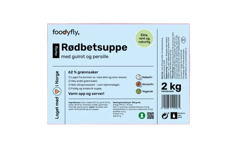 Rødbetsuppe m/Gulrot&Persille 2kg