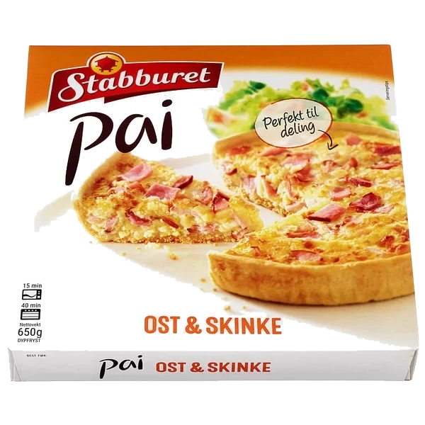 Pai Stor Ost&Skinke 650g Stabburet