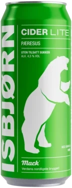 Mack Isbjørn Cider Lite Pæresus 0,5l boks
