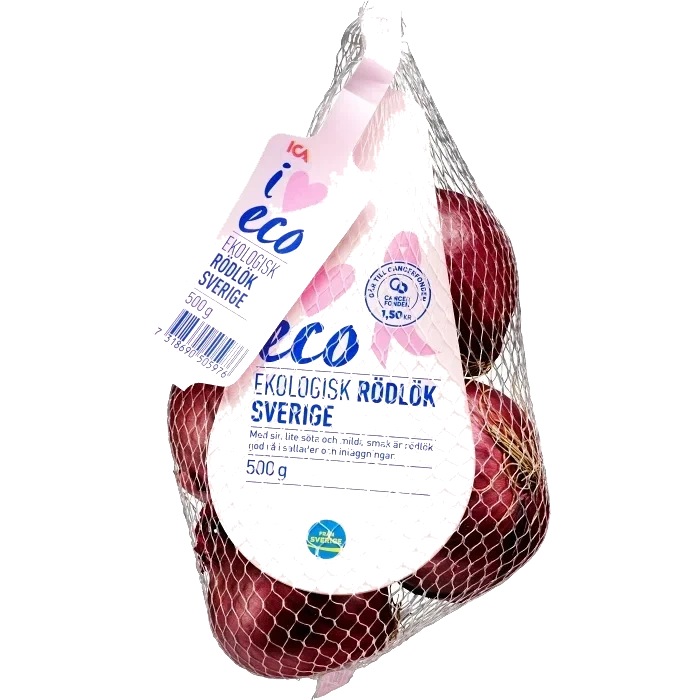 Rödlök 500g Rosa bandet Klass 1 ICA I love eco