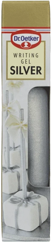 Silver Writing Gel 19g Dr Oetker
