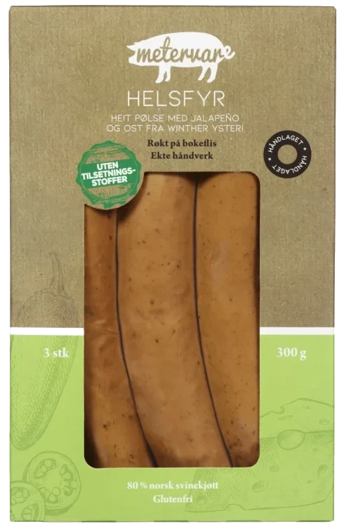 Helsfyr Ostepølse 300g Metervare