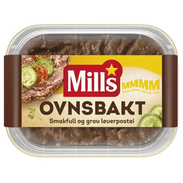 Leverpostei Ovnsbakt Mills 185g