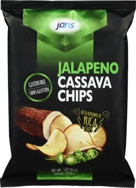 Jans Cassava Chips Jalapeno