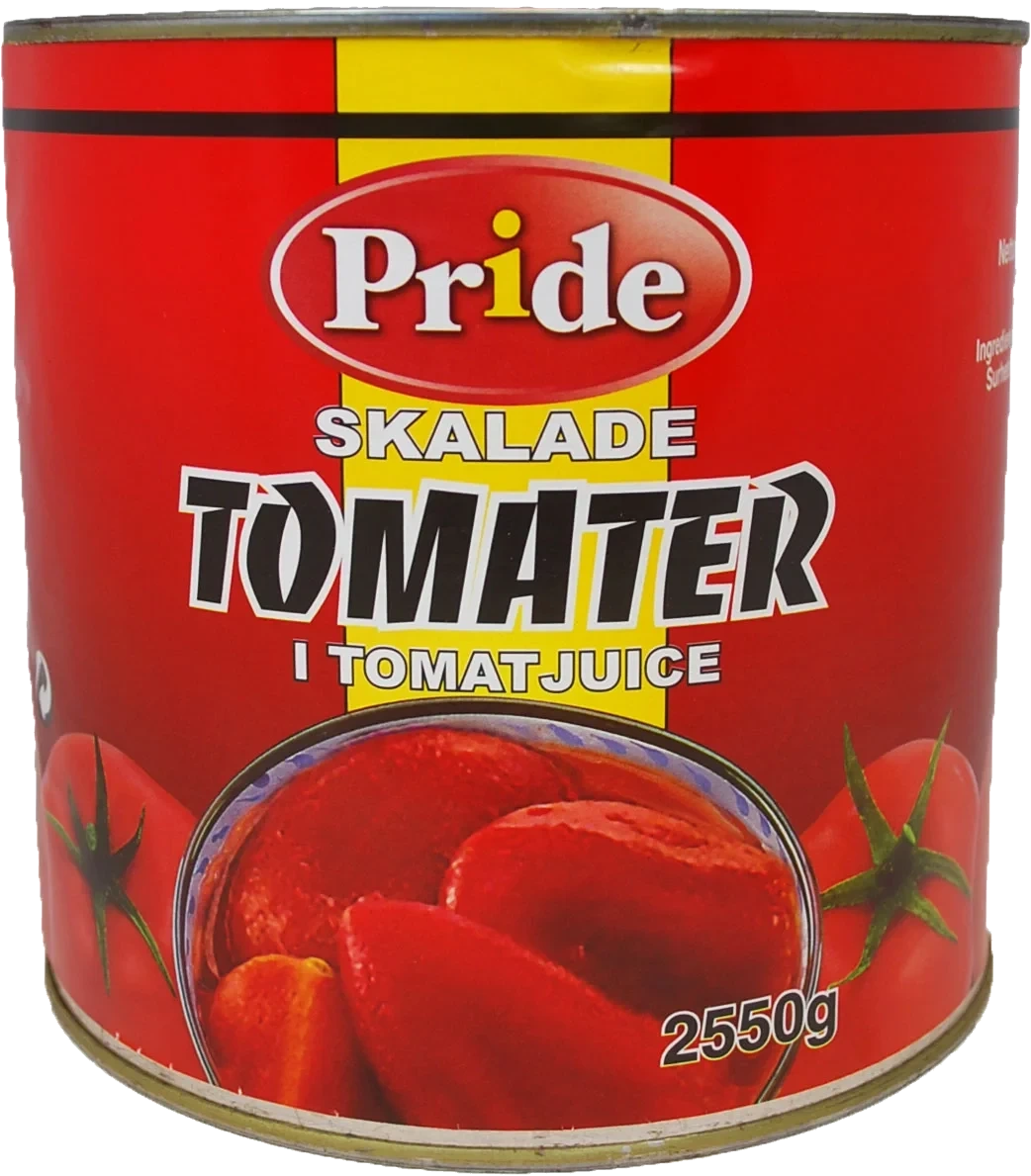 Skalade tomater i tomatjuice