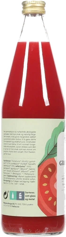 Økologisk grønnsaksjuice