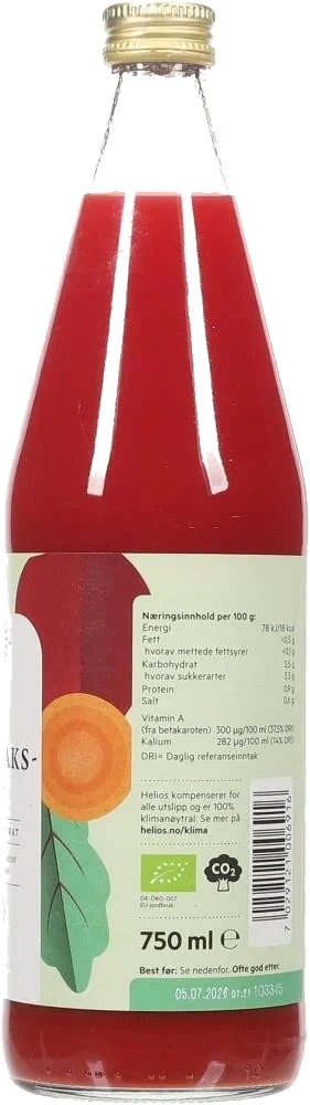 Økologisk grønnsaksjuice
