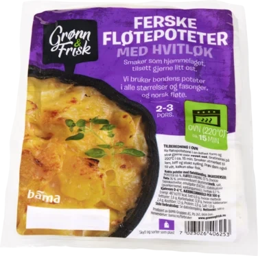 Fløtepoteter m/Hvitløk 500g Grønn&Frisk