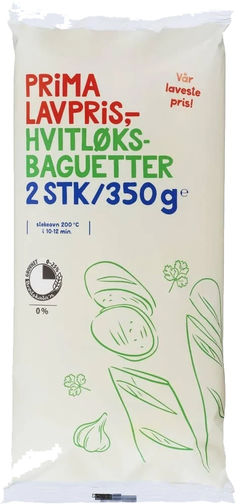 Hvitløksbaguetter