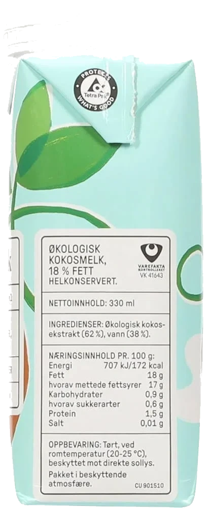 Økologisk kokosmelk