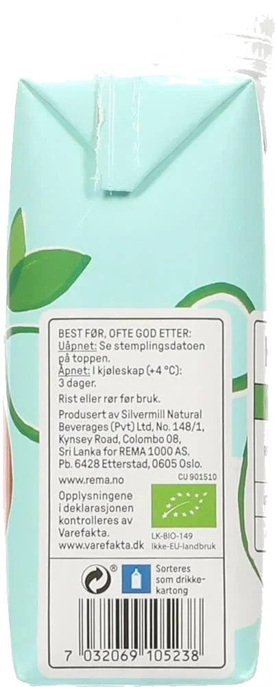 Økologisk kokosmelk