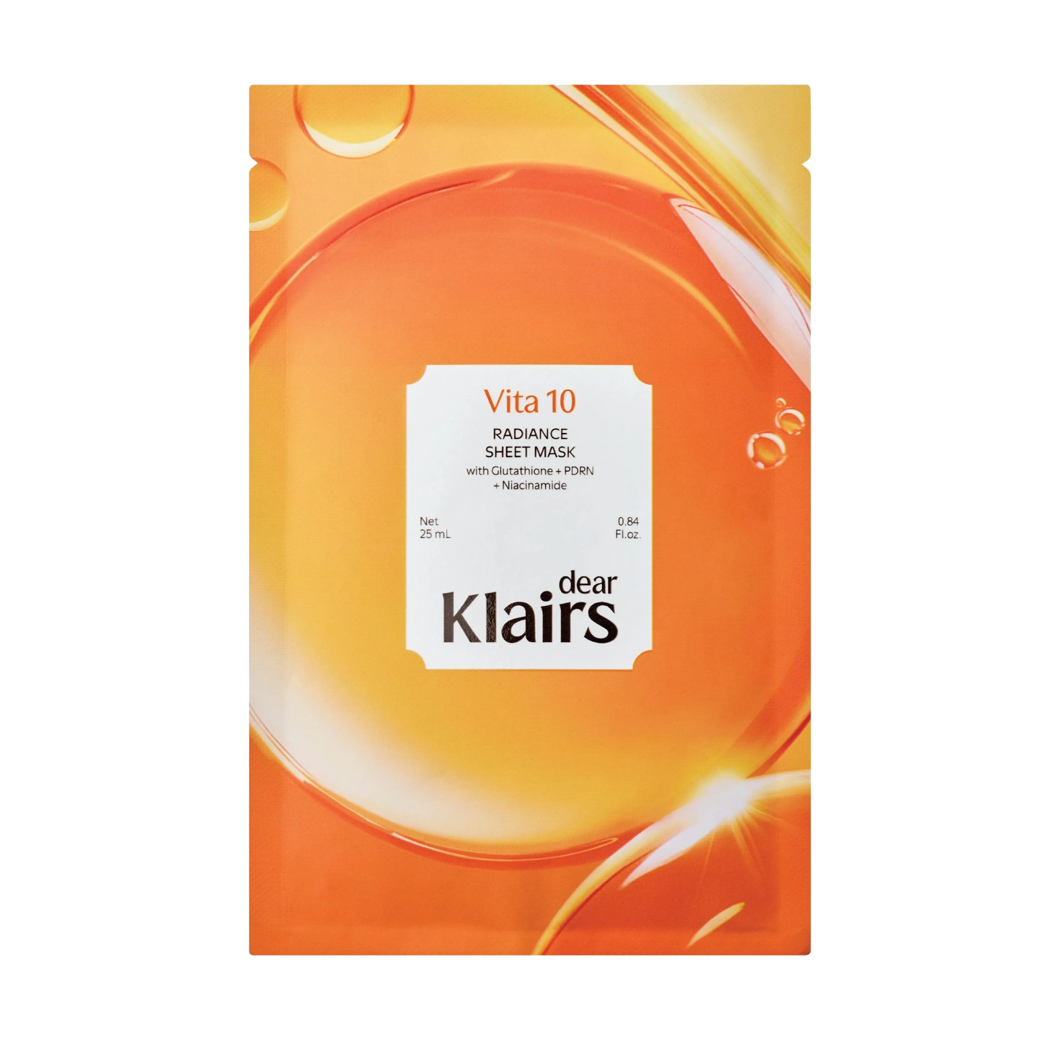 Klairs Vita 10 Radiance Sheet Mask, 1 stk.